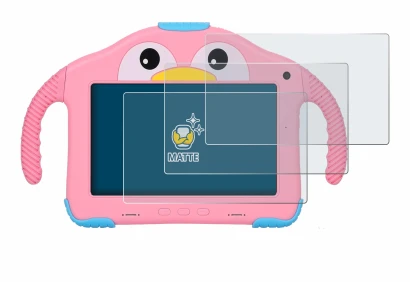 Image of the device okulaku KIDS03-Pro03 7" with a wide variety of screen protectors.