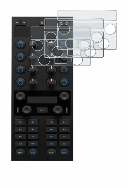 Image of the device Native Instruments Traktor Kontrol X1 MK3 with a wide variety of screen protectors.