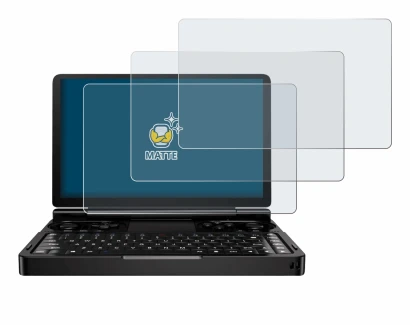 Image of the device GPD Win Mini (2024) with a wide variety of screen protectors.