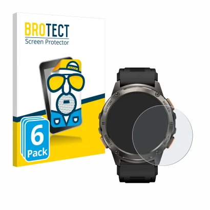 Front side of a product packaging with the brand logo BROTECT. Next to it is the device Kospet Tank T3 shown with the correspo