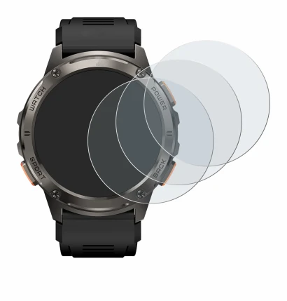 Image of the device Kospet Tank T3 with a wide variety of screen protectors.