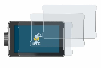 Image of the device Viltrox DC-550 Pro with a wide variety of screen protectors.