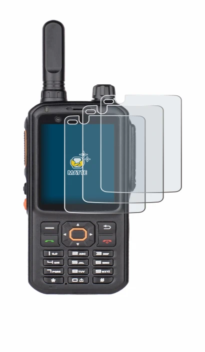 Image of the device Inrico T320 with a wide variety of screen protectors.