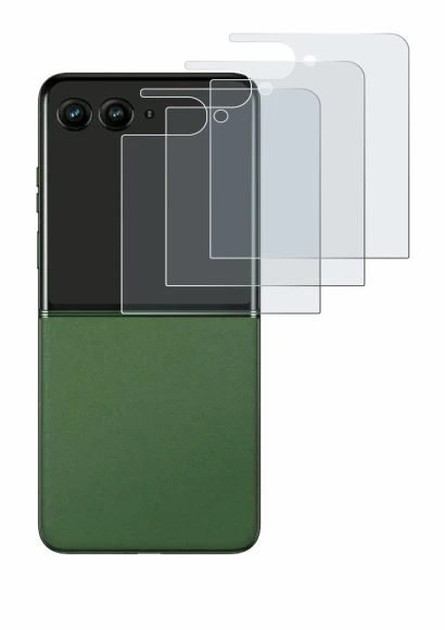 Image of the device Motorola Razr 50 Ultra (Back display) with a wide variety of screen protectors.