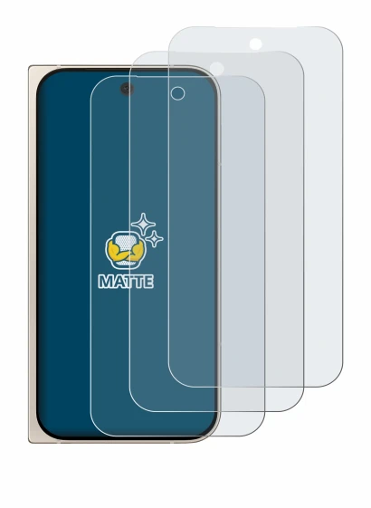 Image of the device Google Pixel 9 Pro Fold with a wide variety of screen protectors.