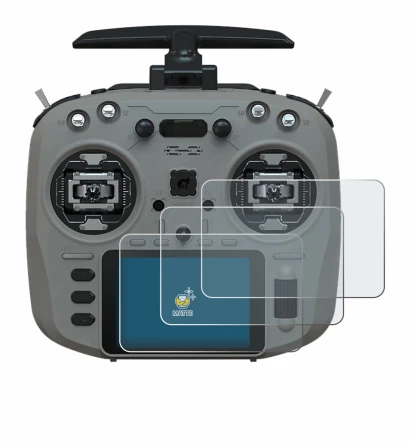 Image of the device Jumper T15 with a wide variety of screen protectors.