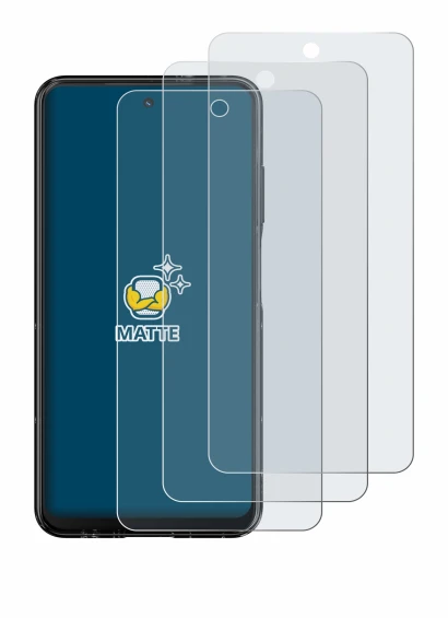 Image of the device HMD Fusion with a wide variety of screen protectors.
