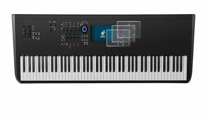 Image of the device Yamaha MODX8+ with a wide variety of screen protectors.
