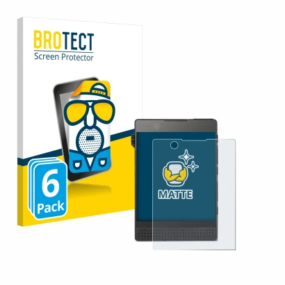 Front side of a product packaging with the brand logo BROTECT. Next to it is the device Light Phone 3 shown with the correspon