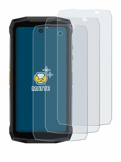 Image of the device Ulefone Armor Mini 20 Pro with a wide variety of screen protectors.