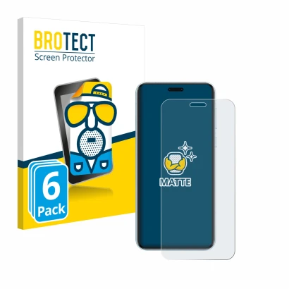 Front side of a product packaging with the brand logo BROTECT. Next to it is the device Honor Magic 7 RSR shown with the corre