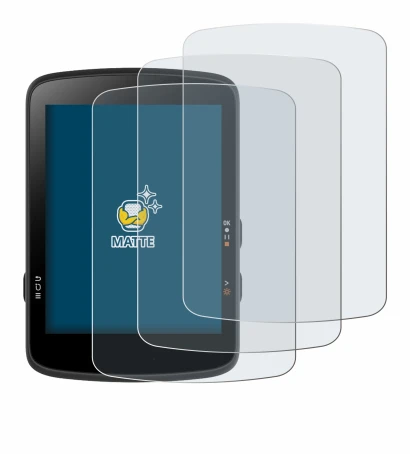 Image of the device Bryton Rider 17 with a wide variety of screen protectors.
