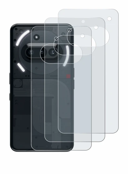 Image of the device Nothing Phone (3a) (Back) with a wide variety of screen protectors.