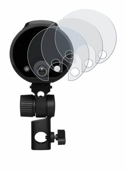 Image of the device Profoto A2 with a wide variety of screen protectors.