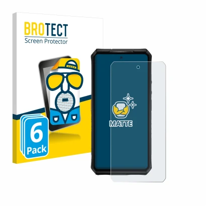 Front side of a product packaging with the brand logo BROTECT. Next to it is the device Ulefone Armor 28 Ultra Thermal shown w