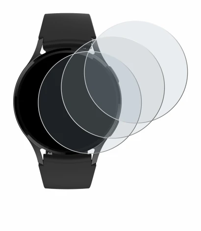 Image of the device Levowatch EDGY with a wide variety of screen protectors.