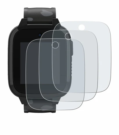 Image of the device Xplora XGO3 (2nd Gen.) with a wide variety of screen protectors.