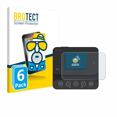 Front side of a product packaging with the brand logo BROTECT. Next to it is the device ISDT K2Zip shown with the correspondin