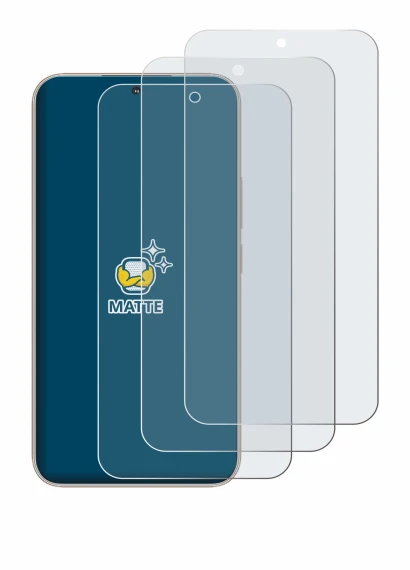 Image of the device Honor 400 with a wide variety of screen protectors.