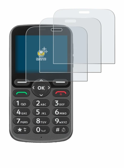 Image of the device Doro 1380 with a wide variety of screen protectors.
