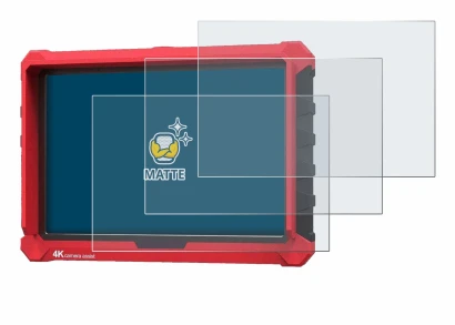 Image of the device Lilliput A7s 7" with a wide variety of screen protectors.