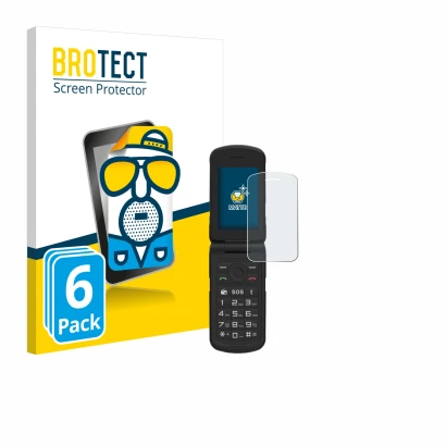 Front side of a product packaging with the brand logo BROTECT. Next to it is the device AGM M10 shown with the corresponding s