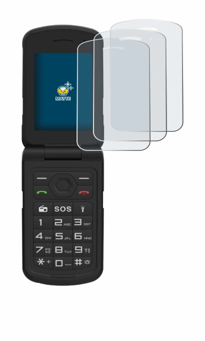 Image of the device AGM M10 with a wide variety of screen protectors.