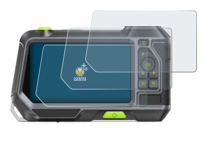Image of the device Teslong NTS500 with a wide variety of screen protectors.
