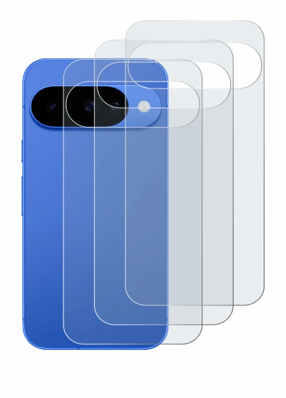 Image of the device Google Pixel 10 (Back) with a wide variety of screen protectors.