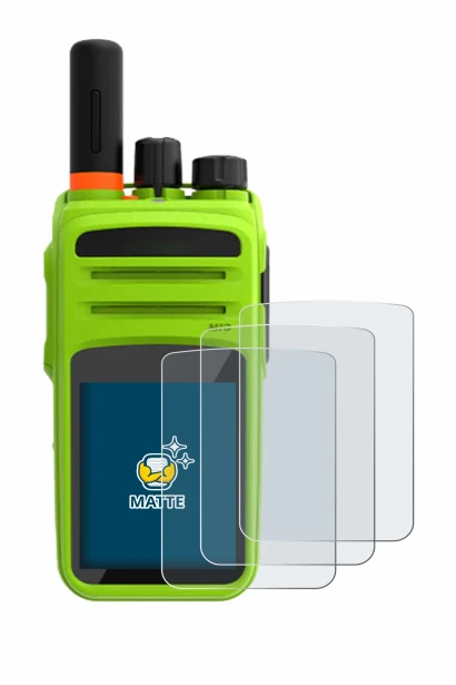 Image of the device Talkpod N58 Plus with a wide variety of screen protectors.