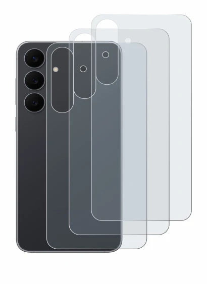Image of the device Samsung Galaxy S25 FE (Back) with a wide variety of screen protectors.