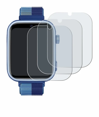 Image of the device JoJoego 4G Smartwatch kids with a wide variety of screen protectors.