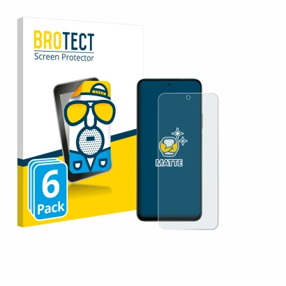 Front side of a product packaging with the brand logo BROTECT. Next to it is the device Honor 400 Smart shown with the corresp