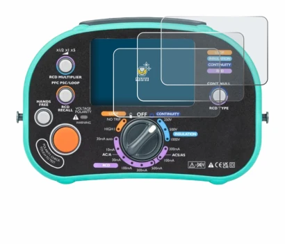 Image of the device Kewtech KT63DL with a wide variety of screen protectors.