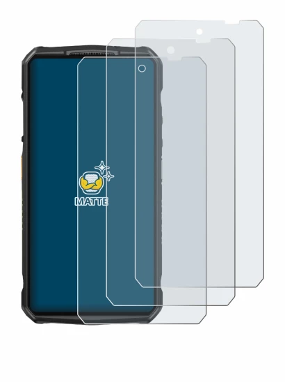 Image of the device Ulefone 29 pro with a wide variety of screen protectors.