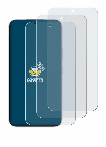 Image of the device Honor 500 with a wide variety of screen protectors.