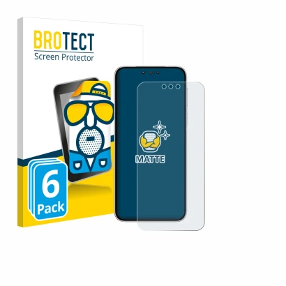 Front side of a product packaging with the brand logo BROTECT. Next to it is the device Huawei Mate 80 shown with the correspo