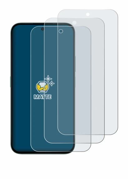 Image of the device Honor X6c with a wide variety of screen protectors.