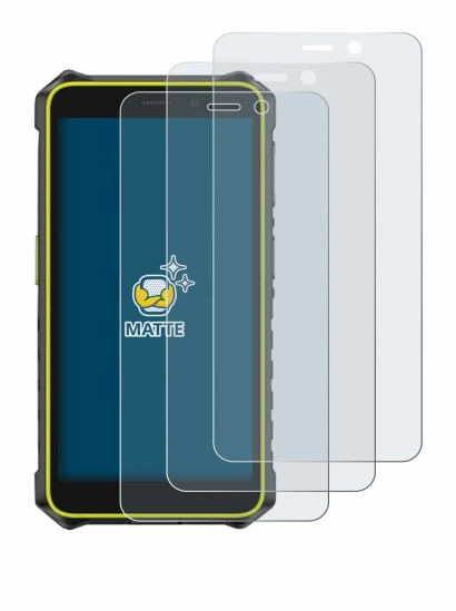 Image of the device Ulefone RugKing 2 Pro with a wide variety of screen protectors.