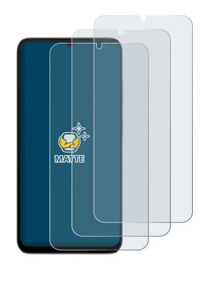 Image of the device Doogee Note 56X Pro with a wide variety of screen protectors.