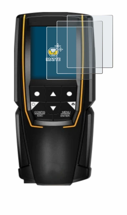 Image of the device Testo 310 (2nd Gen.) with a wide variety of screen protectors.