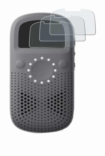 Image of the device Relay X with a wide variety of screen protectors.