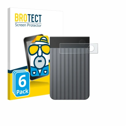 Front side of a product packaging with the brand logo BROTECT. Next to it is the device PLAUD Note Pro shown with the correspo