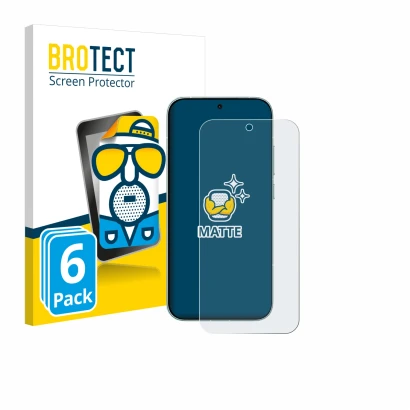 Front side of a product packaging with the brand logo BROTECT. Next to it is the device Xiaomi Redmi Turbo 5 5G shown with the