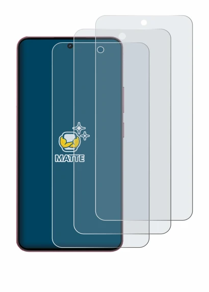 Image of the device realme P4 Lite with a wide variety of screen protectors.