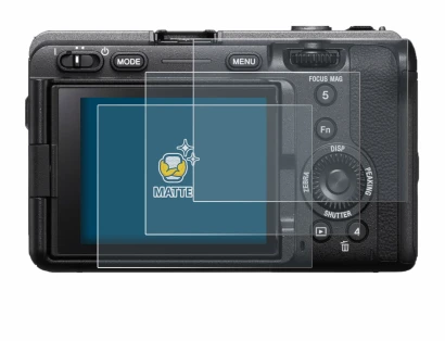 Image of the device Sony FX3A (ILME‑FX3A) with a wide variety of screen protectors.