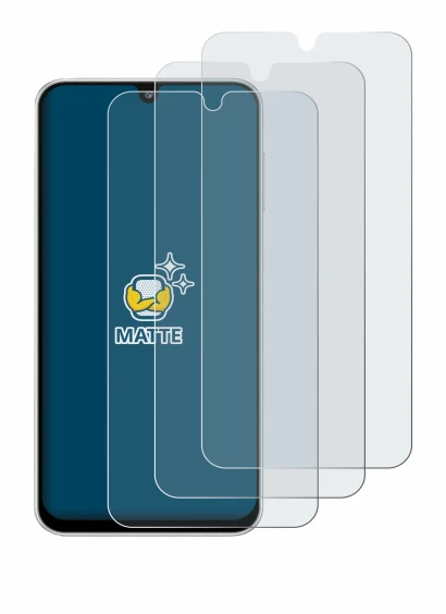 Image of the device Samsung Galaxy M16 with a wide variety of screen protectors.