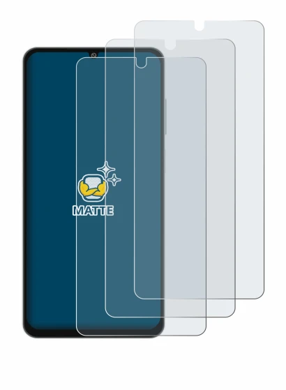 Image of the device Samsung Galaxy M06 with a wide variety of screen protectors.