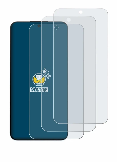 Image of the device Oppo A6s Pro with a wide variety of screen protectors.