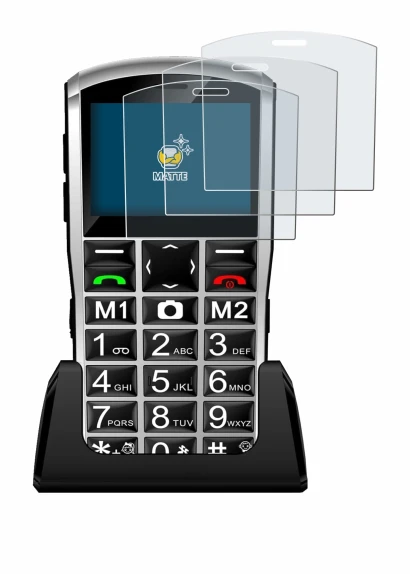Image of the device Artfone A400 Pro 4G with a wide variety of screen protectors.